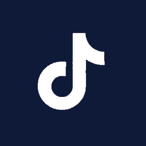 Tiktok navy Navy Blue Tiktok Icon, Blue Tiktok Icon, Tiktok App Icon, Tiktok App, Tiktok Icon, By Myself, Dark Navy Blue, Dark Navy, App Icon