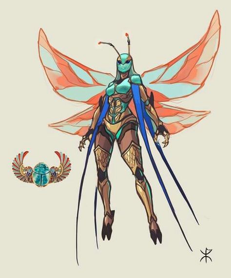 Insect Woman Art, Insect Superhero Design, Insect Oc Design, Beetle Character Design, Insect Character Design, Bug Person, Bug Woman, Bug Alien, Bug Character