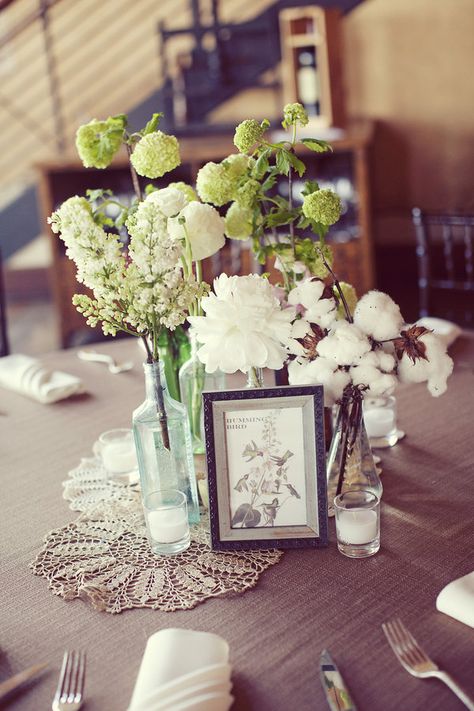 Milk Bottle Centerpiece, Bottle Centerpieces, Hill Country Wedding, Blue Lotus, Deco Floral, Wedding Wishes, Wedding Shower, Country Wedding, The Table