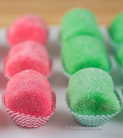 Pastimallows Recipe (Pastillas Covered Marshmallows) - Panlasang Pinoy Pastillas Packaging Ideas, Pastillas Recipe, Jet Puffed Marshmallows, Covered Marshmallows, Pinoy Dessert, Filipino Food Dessert, Kalua Pork, Types Of Desserts, Bite Size Desserts