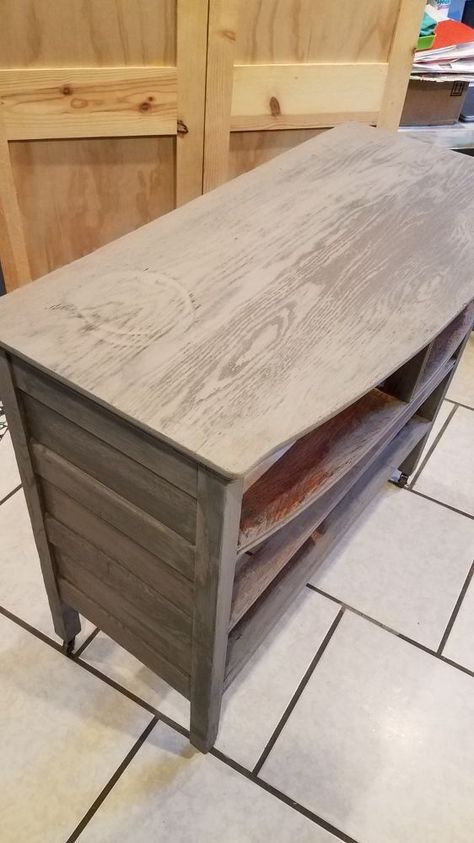 Oak Dresser Makeover, Dresser Makeover Diy, Antique Oak Dresser, Distressing Furniture, Builder Grade Kitchen, Diy Dresser Makeover, Basement Bedroom, Oak Dresser, Dressers Makeover