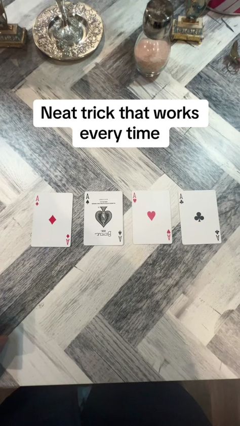 Neat trick that works everytime #trick #cards #cardtrick #math #cardtr... | card tricks | TikTok Magic Tricks With Cards, Card Magic Tricks, Card Tricks For Beginners, Easy Card Tricks, Cool Card Tricks, Magic Card Tricks, Easy Magic Tricks, Neat Tricks, Party Hacks