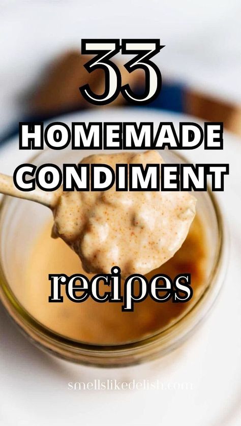 Take your taste buds on an adventure with 33 homemade condiment recipes! This pin goes beyond the ordinary, offering a variety of condiments to add depth and excitement to any dish. Impress your guests with unique flavor combinations and discover a whole new level of culinary creativity. Dehydrating Recipes, Diy Condiments, Bbq Chicken Dip, Grilling Burgers, Blue Cheese Dressing Recipe, Big Mac Sauce Recipe, Mac Sauce Recipe, Condiments Recipes, Watermelon Pickles