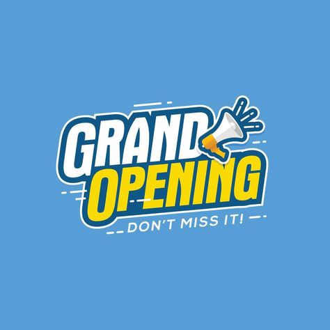 Grand opening banner template Grand Opening Png, Grand Opening Banner, Kaos Oblong, Church Backgrounds, Banner Template, Grand Opening, Retro Poster, Banner Design, Clip Art