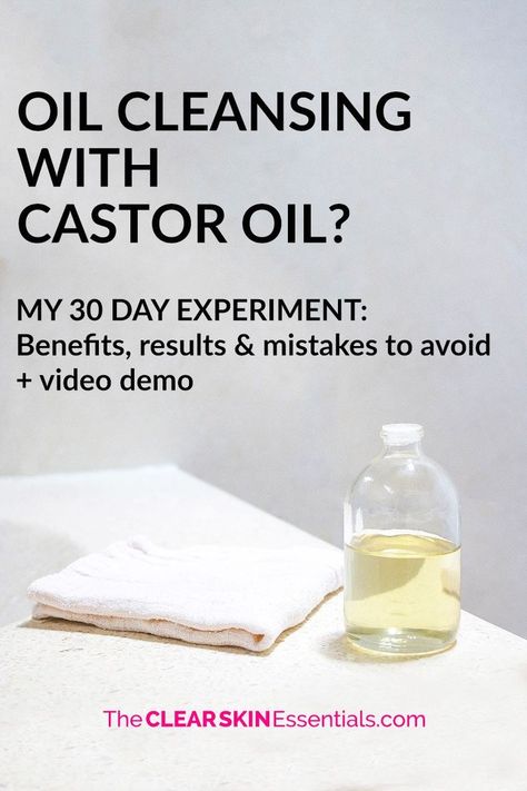 Castor Oil Cleanse, Face Recipes, Castor Oil For Face, Oil Face Cleanser, Diy Concealer, Combination Skin Face Wash, Apple Cider Vinegar For Skin, Cleanser For Combination Skin, Oil Cleansing Method