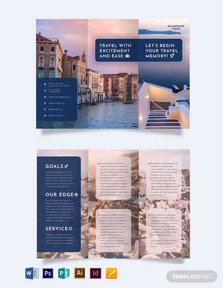 Travel Company Brochure, Travel Brochure Design, Brochure Templates Free Download, Event Brochure, Brochure Examples, Yearbook Layouts, Brochure Inspiration, Travel Brochure Template, Trifold Brochure Design