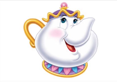 Mrs. Potts the Teapot Mrs Potts Teapot, Beauty And Beast Birthday, Belle Birthday, Disney Challenge, Mrs Potts, Disney Wiki, Rocket Raccoon, Disney Songs, Belle Disney