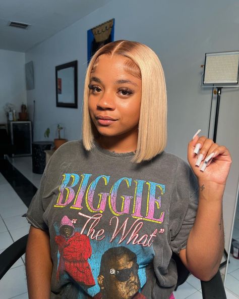 Weave Hair Color, Ash Blonde Bob, Lace Closure Bob, Black Hair Inspiration, Short Red Hair, Blonde Bob Wig, Closure Wigs, Hair For Women, Lace Frontal Wigs