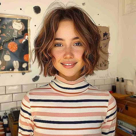 Chin-Length Haircuts in 2024 Are In! 35 Irresistible Ways to Get It Bob Hairstyle Ideas, Kort Bob, Chin Length Cuts, Trendy Bob, Chin Length Haircuts, Trendy Bob Hairstyles, Cute Bob, Chin Length Hair, Natural Wavy Hair