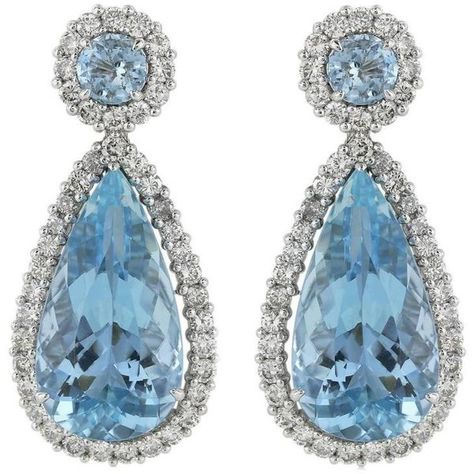 22 Carats Aquamarines Diamond Platinum Drop Earrings ($32,485) ❤ liked on Polyvore featuring jewelry, earrings, diamond jewellery, platinum jewellery, diamond drop earrings, diamond earring jewelry and earring jewelry Prom Jewelry Earrings, Nice Rings, Brides Jewelry, Van Cleef And Arpels Jewelry, Vintage Drop Earrings, Platinum Earrings, September Birthstone Jewelry, Aquamarine Earrings, Prom Jewelry