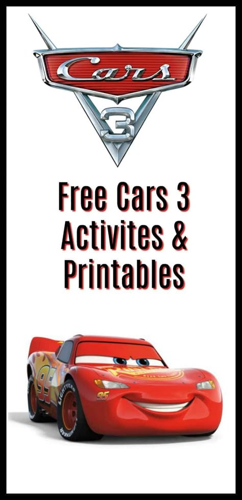 Disney Cars Theme Party, Disney Cars Theme, Disney Cars 3, Disney Activities, Car Activities, Disney Cars Party, Disney Cars Birthday, Cars Birthday Party Disney, Car Themed Parties