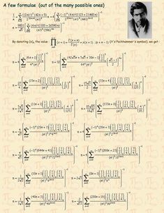 Ramanujan Mathematics, Circumference Of A Circle, Kumon Math, Physics Formulas, Math Magic, Learning Mathematics, Math Notes, Maths Solutions, Physics And Mathematics