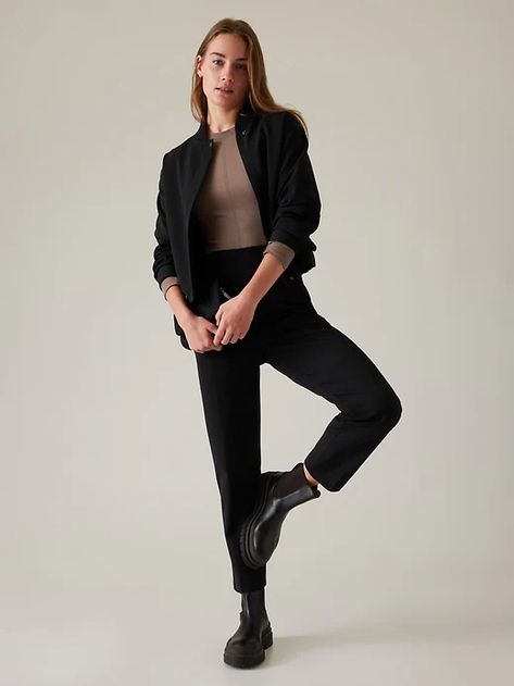 Endless High Rise Pant | Athleta Work And Travel, Travel Pants, Active Wear Pants, High Rise Pants, Cargo Pant, Ankle Length, Black Pants, Zip Pockets, Cool Outfits