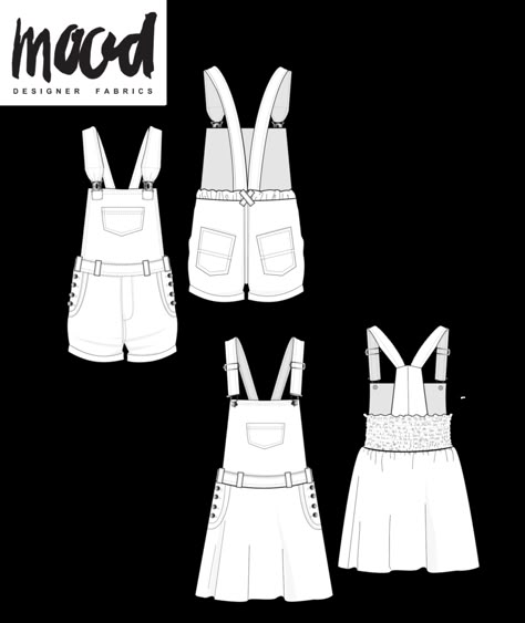 The Taro Jumper - Free Sewing Pattern - Mood Sewciety Diy Dungarees Free Pattern, Mood Sewing Patterns Free, Dungarees Pattern Free, Free Jumpsuit Sewing Pattern, Jacket Sewing Pattern Free, Mood Sewing Patterns, Skirt Patterns Sewing Free, Sewing Pattern Jumpsuit, Free Sewing Patterns For Women