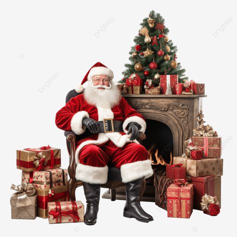 bearded santa claus sitting in a chair gift boxes fireplace and decorated christmas tree santa gif Tree Santa, Gift Png, Christmas Tree And Santa, Santa Gifts, Tree Christmas, Beautiful Nature Scenes, A Chair, Nature Scenes, Design Templates