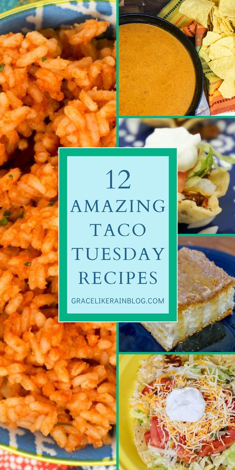 Our Taco Tuesday Recipe Roundup showcases our favorite recipes to serve on Taco Tuesday. We are including Mexican appetizers, dips, main dishes, and even desserts. No more boring tacos on Tuesday. Chicken Taco Tuesday recipes, beef Taco Tuesday recipes, Mexican night recipes, taco tuesday party ideas, recipes for taco night, best Mexican food recipes, recipe roundup Mexican food | Taco Night Recipes to try | Family Mexican Night | Mexican food appetizers | Mexican snack recipes | Mexican sides Tuesday Taco Recipes, Taco Tuesday Alternatives, Taco Night Ideas Dinners, Taco Night Ideas Parties, Mexican Night Recipes, Mexican Theme Party Food, Taco Tuesday Ideas, Taco Night Ideas, Tuesday Chicken