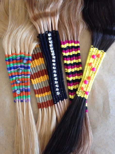 Hair Wraps Thread Color Ideas, Hair Tapestry, Hair Wraps Thread, String Hair Wraps, Thread Hair Wraps, Diy Embroidery Hoop Stand, Embroidery Hoop Stand, Hair Decor, Makeup Hacks Beauty Secrets