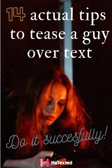 How to tease your crush
In this photo you can see a beautiful young woman texting in a dark room. Flirting On Text, Teasing Him Quotes Boyfriend, How To Flirt With Men, How To Grab A Guys Attention, How To Innocently Flirt Over Text, How To Flirt On Text, How To Get A Guy Turn On Over Text, What To Text A Guy To Get His Attention, I Have Something Silly To Say