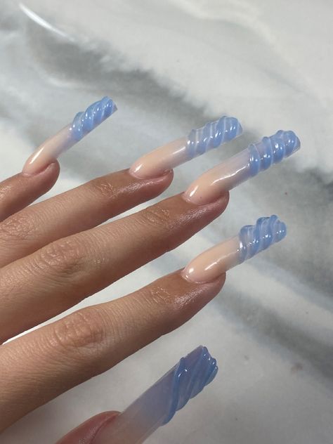 Poly Gel Marble Nails, 3d Polygel Nail Art, Polly Gell Nails Ideas, Poly Gel Nails Design, Polygel Nails Design, Gell Nails, Future Nails, Nail Practice, Polygel Nail