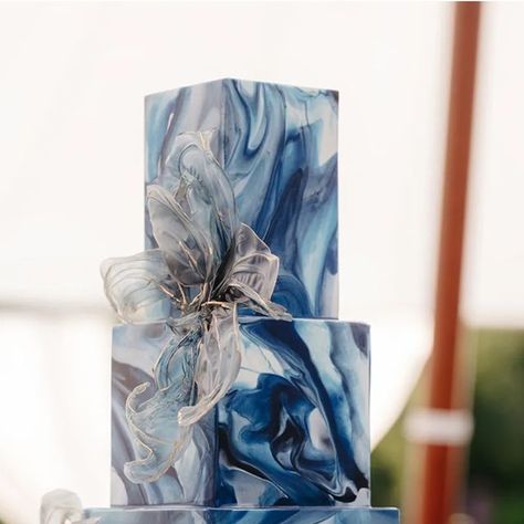 Shelby Lynn, Wedding Cake Navy, Moody Blues, Blue Marble, Luxury Wedding, Wedding Cakes, Cake, Blue, Instagram