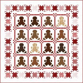 Quilt Inspiration: Free pattern day: Christmas quilts ! (part 3) Buffalo Check Quilt, Diy Christmas Tree Skirt, Christmas Quilt Blocks, Snowman Quilt, Christmas Tree Quilt, Cookie Christmas, Christmas Quilt Patterns, Hoffman Fabrics, Ginger Spice