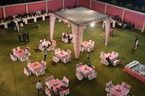 Events Decoration Ideas, Selfie Corner, Stall Decorations, Marriage Hall, Wedding Tent Decorations, Wedding Lawn, Indian Wedding Theme, Food Counter, Simple Stage Decorations