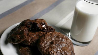 National Chocolate Day: 32 of our best chocolate recipes to celebrate Double Chocolate Cookies Recipe, Gooey Chocolate Chip Cookies, Gooey Cookies, Cocoa Recipes, Double Chocolate Chip Cookies, Double Chocolate Cookies, Chocolate Cookie Recipes, Chocolate Day, Unsweetened Chocolate