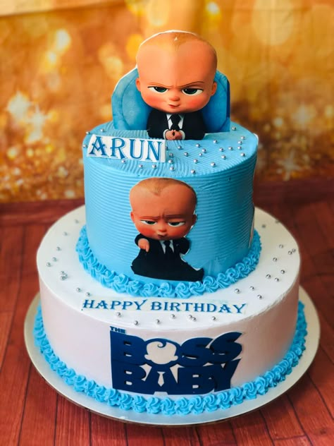 Birthday Cake For My Son, Big Boss Cake Birthday, First Bday Cake, Baby Cake Design, Baby Birthday Party Theme, Baby Boy Birthday Cake, First Bday, Baby First Birthday Cake