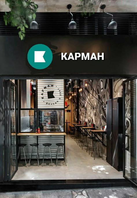 Small Resto Bar Design Ideas, Shawarma Shop Design Ideas, Small Sushi Restaurant Design, Small Space Restaurant Design, Bbq Shop Design Ideas, Small Burger Shop, Small Burger Shop Design, Small Bar Design, Small Restaurant Design