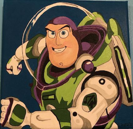 Buzz Lightyear Painting Canvas, Buzz Lightyear Painting, Disney Canvas Paintings, Cards Painting, Halloween Mantle Decor, Disney Canvas, Halloween Mantle, Toy Story Buzz Lightyear, Toy Story Buzz