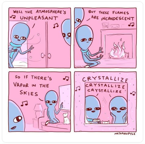 Planet Comics, 4 Panel Life, Strange Planet, Aliens Funny, Online Comics, Cute Alien, Video X, Six Feet Under, Cute Comics