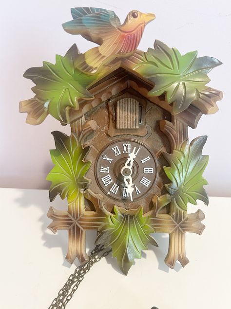 Deer Antler Mount, Modern Cuckoo Wall Clock, Black Forest Cuckoo Clock, Forest Clock, Clock Craft, Cat Clock Vintage, Glass Light Fixture, Victorian Self-winding Pocket Watch Collectible, Raku Pottery