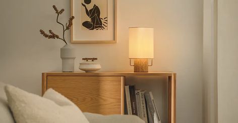 New Mid Century & Modern Furniture | Article All White Office, Dc Bedroom, Industrial Living Rooms, Chill Room Ideas, Solo Apartment, Nightstand Desk, Bedside Lamp Modern, Mid Century Modern Lamps, Toronto Condo