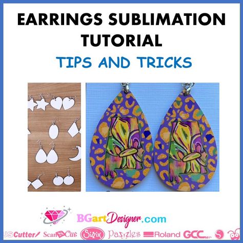 Sublimation Earrings How To, Teardrop Sublimation Earrings, Sublimation Acrylic Earrings, Earring Sublimation, Sublimation On Polymer Clay, Diy Sublimation Earrings, Faux Leather Sublimation Diy, Earring Sublimation Designs, Sublimated Earrings