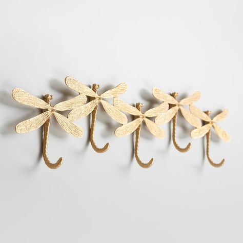 Dragonfly Nursery, Unique Picture Frames, Nursery Trends, Wall Mounted Hooks, Decorative Wall Hooks, Glass Sink, Hook Rack, Wall Rack, Hook Wall