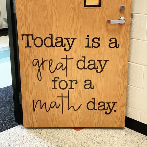 Algebra Classroom, Math Clipart, High School Math Classroom, Math Classroom Decorations, Math Puns, Math Quotes, Middle School Math Classroom, Teacher Doors, Classroom Board