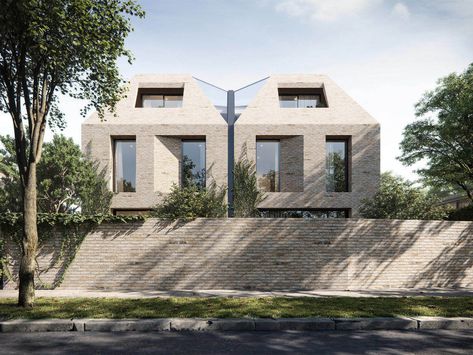 Tate Modern-inspired townhouses planned for Melbourne | Architecture And Design Dutch Houses, Melbourne Architecture, Melbourne Suburbs, Townhouse Designs, Solar Shades, Garden Architecture, Tate Modern, Kids Club, Coastal Homes