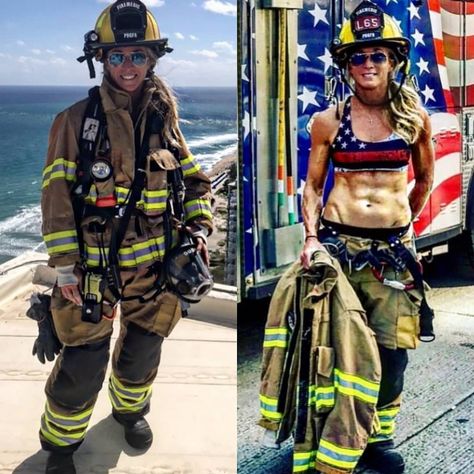 17 Beautiful Women Who Look Great In and Out of Uniform - Wow Gallery Girl Firefighter, Female Firefighter, Women's Uniforms, Fire Fighters, Army Women, Military Girl, Army Girl, Girls Uniforms, Leg Day