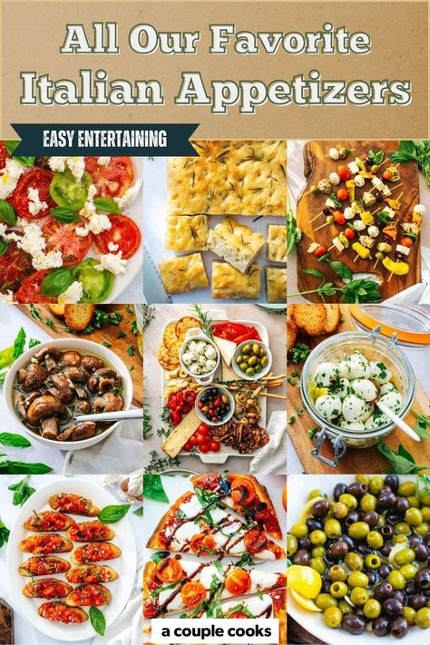 These Italian appetizers are crowd-pleasing starters to any Italian-style meal! Pick from bruschetta, crostini, caponata and more. As two cookbook authors, these are the recipes we turn to most.