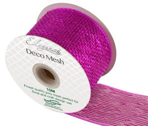 Deco Mesh Mouldable Poly Mesh Various Metallic Colours | Etsy Deco Mesh Ribbon, Create And Craft Tv, Plastic Coating, Mesh Netting, Mesh Ribbon, Craft Club, Create And Craft, Metallic Colors, Deco Mesh