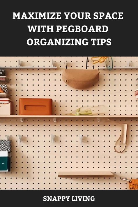 [object Object] Pegboard Display, Pegboard Organization, Pegboard Accessories, Creative Organization, Cabinet Space, Spice Organization, Smart Storage, Decorative Knobs, Easy Organization