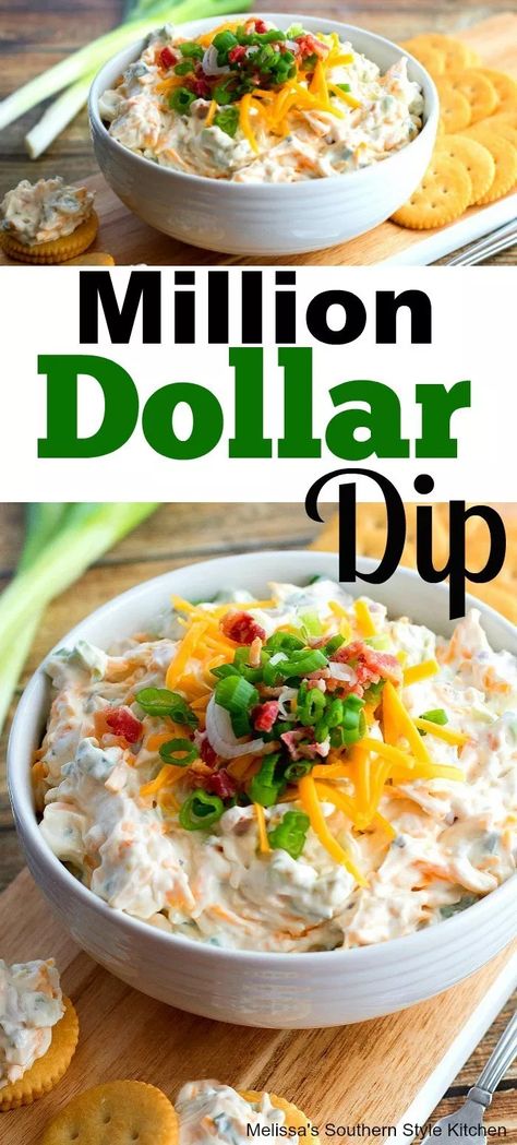 Million Dollar Dip - cream cheese, mayo, garlic powder, leek, cheddar Yummy Chip Dip Recipes, Picnic Dips Appetizers, Million Dollar Cheese Dip, Recipes For Dips Parties Snacks, Cream Cheese Ideas Appetizers, Cream Cheese Dip Ideas, Cream Cheese Mayo Dip, Best Cold Dip Recipes, Leek Dip Recipe Cream Cheese