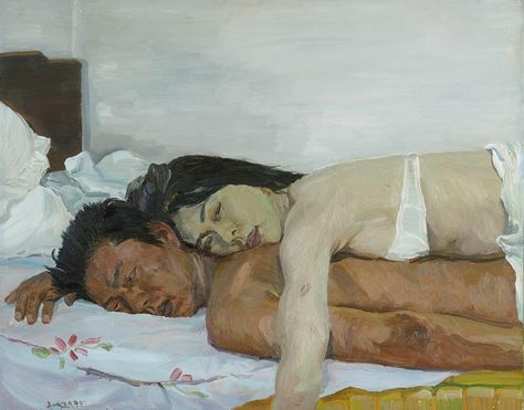 Liu Xiaodong, Art Amour, Bel Art, Arte Inspo, The Lovers, Ap Art, Romantic Art, Figure Painting, Figurative Art