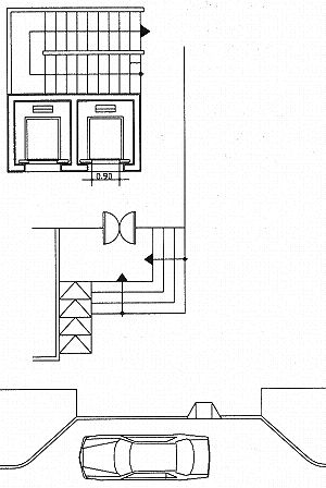 Accessible entrances connected by pathways to indoor or outdoor parking areas, transit stops and drop-off areas. Entrance Drop Off Design Architecture, Car Drop Off Entrance, Drop Off Area Entrance, Car Drop Off Design Architecture, Drop Off Design Architecture Plan, Drop Off Design Architecture, Triangle Parking Plan, Car Parking Dimensions, Car Parking Dimensions Plan