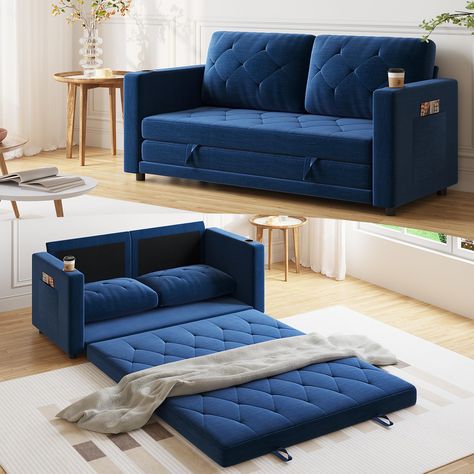 PRICES MAY VARY. 【Versatile Scenes】- Lvifur love seat sleeper bed can be easily converted into leisure sofas, beds, recliners, and game mats to meet your needs, it's definitely a good idea for living rooms, home theaters, basements, dormitories, apartments, home offices 【Soft Comfy Cushion】- The convertible sleeper loveseat with high-density sponge gives you a cloud-like sitting experience and high bearing capacity, in line with ergonomic design, making you comfortable all day 【Pull Out Couch Se Sleeper Sofa Small Spaces, Guest Room Workout Room Combo, Couch Bed Ideas, Small Sofas For Small Spaces, Small Space Couch, Ikea Small Sofa, Small Space Sleeper Sofa, Small Couches Living Room, Couches Living Room Apartment