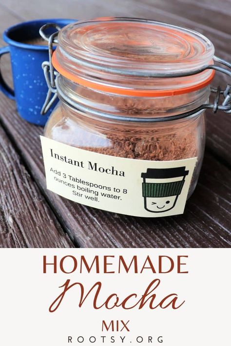 Mocha Hot Chocolate Mix Recipe, Homemade Drink Mix Gifts, Instant Mocha Mix Recipe, Hot Drink Mixes Christmas Gifts, Instant Cocoa Mix Recipe, Christmas Coffee Mix Recipe, Homemade French Vanilla Cappuccino Mix Recipe, Homemade Hot Drink Mixes, Instant Coffee Mix Recipes