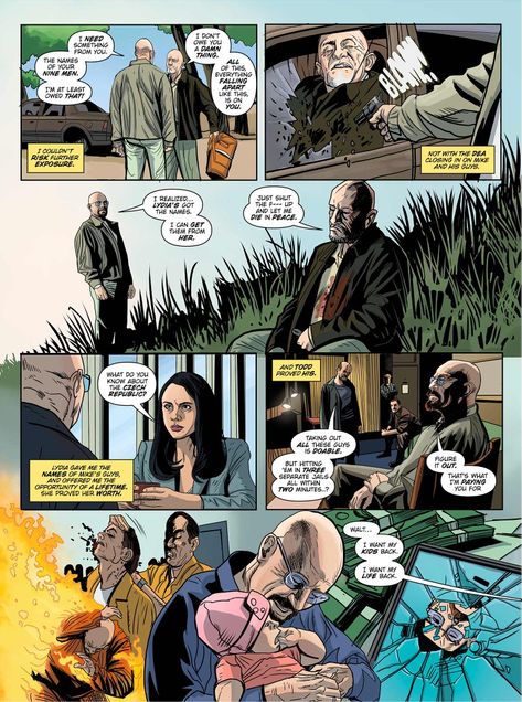 Breaking Bad Comic, Breaking Bad Saul, Better Call Saul Breaking Bad, Blue Emoji, Comic Layout, Comic Style Art, Fear The Walking, Killing Eve, Call Saul