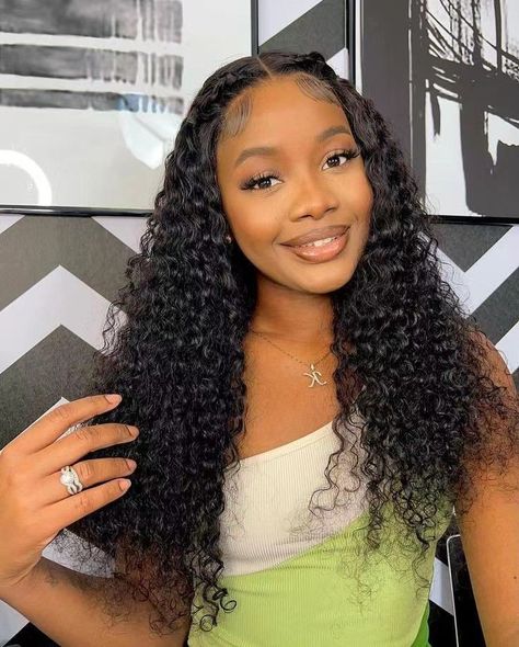 Lace Front Wigs Human Hair, Wigs Human Hair, Brown Wig, Front Lace Wigs Human Hair, Hair Color For Black Hair, Dream Hair, Deep Wave, Curly Wigs, Wigs For Black Women