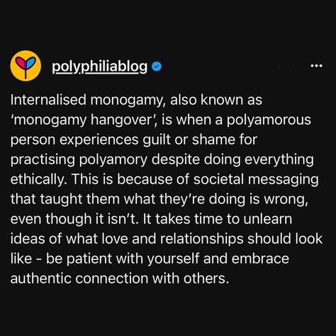 Just because you feel polyamorous in your heart, it doesn’t necessarily mean everything will come to you easily, especially because of the world we live in! #PolyamoryAdvice #RelationshipAdvice #PersonalGrowth #nonmonogamy Poly Ot3 Prompts, Poly Fanart, Polycule Aesthetic, Polyamorous Humor, Relationship Anarchy, Poly Couple, Non Monogamy, Lgbtq Quotes, Polyamorous Relationship