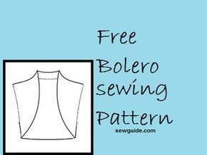 {Pretty} Easy Bolero - FREE DIY sewing pattern & tutorial - Sew Guide Bolero Jacket Pattern, Blouse Pattern Free, Bolero Pattern, Vest Sewing Pattern, Sewing Blouses, Shrug Pattern, Wedding Shrug, Dress Patterns Free, Bolero Shrug